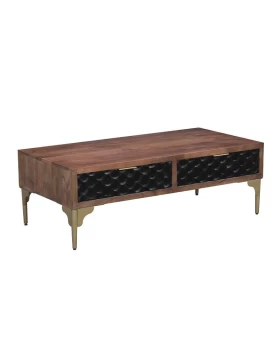 ΤΡΑΠΕΖΑΚΙ ΣΑΛΟΝΙΟΥ Fylliana Amrita ΚΑΦΕ ΧΡΩΜΑ 120x40x60εκ