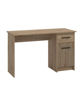 ΓΡΑΦΕΙΟ Teo ARTISAN OAK-ARTISAN ΜΕ ΓΡΑΜMΕΣ GREY 122x51x75εκ