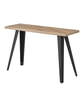 ΚΟΝΣΟΛΑ Fylliana 1564 SONOMA MDF ΜΕ ΜΑΥΡΑ ΠΟΔΙΑ 120x40x75εκ
