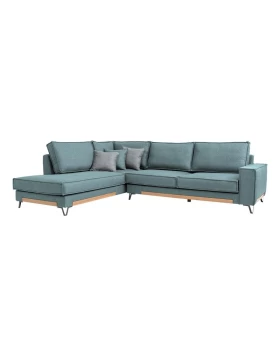 ΚΑΝΑΠΕΣ Fylliana Loftio ΑΡΙΣΤΕΡΗ ΓΩΝΙΑ ΜΙΝΤ ΧΡΩΜΑ 280x220x95εκ