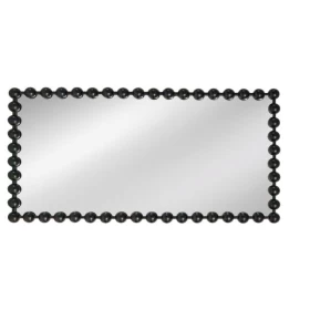 Artekko Dia Μαύρος Μεταλλικός Καθρέπτης Τοίχου (75x4.5x160)cm