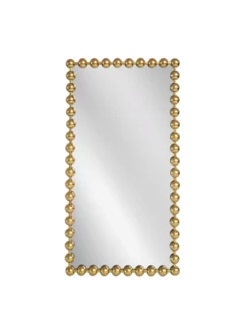 Artekko Dia Χρυσός Μεταλλικός Καθρέπτης Τοίχου (75x4.5x160)cm