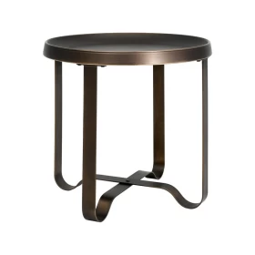 ΜΕΤΑΛΛΙΚΟ ΣΤΡΟΓΓΥΛΟ ΤΡΑΠΕΖΑΚΙ ΓΩΝΙΑΣ Fylliana FL591 ΜΑΥΡΟ ΧΡΩΜΑ 50x50εκ