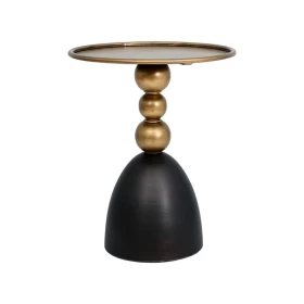 ΜΕΤΑΛΛΙΚΟ ΣΤΡΟΓΓΥΛΟ ΤΡΑΠΕΖΑΚΙ ΓΩΝΙΑΣ Fylliana FL011 ΜΑΥΡΟ-ΜΠΡΟΝΖΕ ΧΡΩΜΑ 40x50εκ