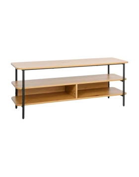 ΜΕΤΑΛΛΙΚΟ ΕΠΙΠΛΟ ΤΗΛΕΟΡΑΣΗΣ Fylliana FL2504 BLACK OAK ΧΡΩΜΑ 120x36x50εκ