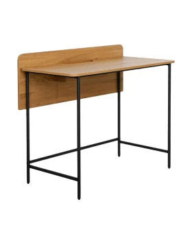 ΜΕΤΑΛΛΙΚΟ ΓΡΑΦΕΙΟ Fylliana FL2504 BLACK OAK ΧΡΩΜΑ 100x50x85εκ