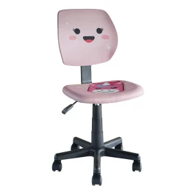 ΠΑΙΔΙΚΗ ΚΑΡΕΚΛΑ ΓΡΑΦΕΙΟΥ Fylliana FL5256 ΡΟΖ ΜΕ ΣΧΕΔΙΟ ΧΑΜΟΓΕΛΟ 39x47x92εκ