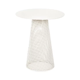 ΣΤΡΟΓΓΥΛΟ ΤΡΑΠΕΖΑΚΙ ΣΑΛΟΝΙΟΥ Fylliana FL2902 ΜΠΕΖ ΧΡΩΜΑ 40x46εκ