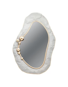 ΚΑΘΡΕΦΤΗΣ ΜΕΤΑΛΛΙΚΟΣ ΓΚΡΙ - ΧΡΥΣΟΣ 52.5x5.5x78.5cm