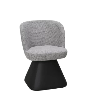 ΠΕΡΙΣΤΡΕΦΟΜΕΝΗ ΠΟΛΥΘΡΟΝΑ Fylliana FL24137 ΓΚΡΙ-ΜΑΥΡΟ ΧΡΩΜΑ 58x60x79εκ