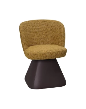 ΠΕΡΙΣΤΡΕΦΟΜΕΝΗ ΠΟΛΥΘΡΟΝΑ Fylliana FL24137 ΚΙΤΡΙΝΟ-ΚΑΦΕ ΧΡΩΜΑ 58x60x79εκ