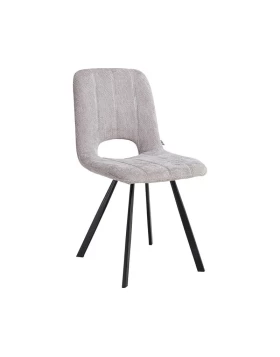 ΚΑΡΕΚΛΑ ΤΡΑΠΕΖΑΡΙΑΣ Fylliana 2535 ΓΚΡΙ ΥΦΑΣΜΑ 57x45x86εκ