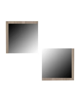ΣΕΤ 2 ΚΑΘΡΕΦΤΕΣ ΤΟΙΧΟΥ Fylliana Charles GREY OAK 60x60εκ