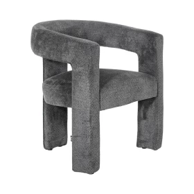 ΚΑΡΕΚΛΑ ΤΡΑΠΕΖΑΡΙΑΣ Fylliana FL6493 ΑΝΘΡΑΚΙ ΧΡΩΜΑ ΥΦΑΣΜΑΤΟΣ 64x56x75εκ