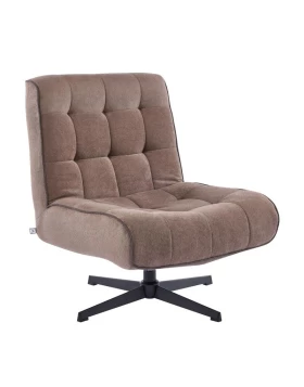 ΠΟΛΥΘΡΟΝΑ ΠΕΡΙΣΤΡΕΦΟΜΕΝΗ Fylliana FL820 ΓΚΡΙ ΥΦΑΣΜΑ ΜΕ ΜΕΤΑΛΛΙΚΑ ΠΟΔΙΑ 71x82x86εκ