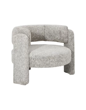 ΠΟΛΥΘΡΟΝΑ Fylliana FL6414 ΕΚΡΟΥ ΜΕ ΜΑΥΡΟ ΧΡΩΜΑ ΥΦΑΣΜΑΤΟΣ 88x94x73εκ