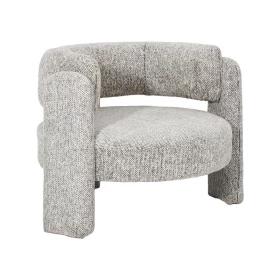 ΠΟΛΥΘΡΟΝΑ Fylliana FL6414 ΕΚΡΟΥ ΜΕ ΜΑΥΡΟ ΧΡΩΜΑ ΥΦΑΣΜΑΤΟΣ 88x94x73εκ