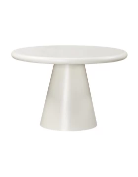 ΤΡΑΠΕΖΙ ΤΡΑΠΕΖΑΡΙΑΣ Fylliana Concretto ΣΤΡΟΓΓΥΛΟ ΛΕΥΚΟ ΜΕ ΥΦΗ ΤΣΙΜΕΝΤΟΥ ΧΡΩΜΑ 120x76 εκ