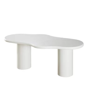 ΤΡΑΠΕΖΙ ΤΡΑΠΕΖΑΡΙΑΣ Fylliana Concretto ΛΕΥΚΟ ΜΕ ΥΦΗ ΤΣΙΜΕΝΤΟΥ ΧΡΩΜΑ 180x900x76εκ