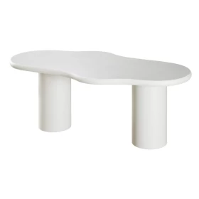 ΤΡΑΠΕΖΙ ΤΡΑΠΕΖΑΡΙΑΣ Fylliana Concretto ΛΕΥΚΟ ΜΕ ΥΦΗ ΤΣΙΜΕΝΤΟΥ ΧΡΩΜΑ 180x900x76εκ