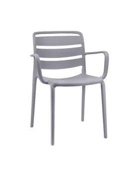 ΚΑΡΕΚΛΑ ΚΗΠΟΥ Fylliana Talia ΑΠΟ ΠΟΛΥΠΡΟΠΥΛΕΝΙΟ (PP) ΓΚΡΙ ΧΡΩΜΑ 56x60x81εκ