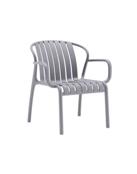 ΚΑΡΕΚΛΑ ΚΗΠΟΥ Fylliana Zenya ΑΠΟ ΠΟΛΥΠΡΟΠΥΛΕΝΙΟ (PP) ΓΚΡΙ ΧΡΩΜΑ 82x60x75εκ