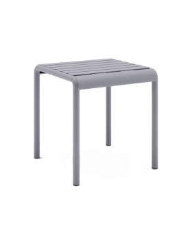 ΤΡΑΠΕΖΑΚΙ ΚΗΠΟΥ Fylliana Zenya ΑΠΟ ΠΟΛΥΠΡΟΠΥΛΕΝΙΟ (PP) ΓΚΡΙ ΧΡΩΜΑ 46x46x48εκ