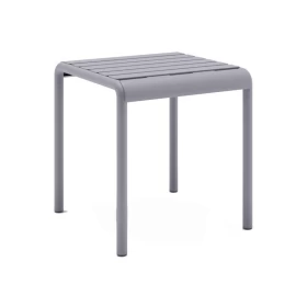 ΤΡΑΠΕΖΑΚΙ ΚΗΠΟΥ Fylliana Zenya ΑΠΟ ΠΟΛΥΠΡΟΠΥΛΕΝΙΟ (PP) ΓΚΡΙ ΧΡΩΜΑ 46x46x48εκ