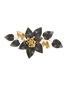 ΜΕΤΑΛΛΙΚΟ ΔΙΑΚΟΣΜΗΤΙΚΟ ΤΟΙΧΟΥ Fylliana FL1113 ΜΑΥΡΟ-ΧΡΥΣΟ ΧΡΩΜΑ 88x6x49εκ