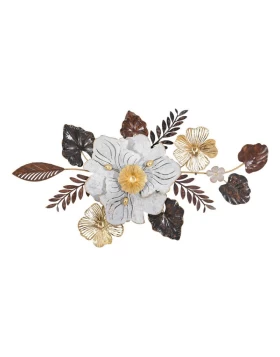 ΜΕΤΑΛΛΙΚΟ ΔΙΑΚΟΣΜΗΤΙΚΟ ΤΟΙΧΟΥ Fylliana FL0433 ΜΠΡΟΝΖΕ-ΛΕΥΚΟ-ΧΡΥΣΟ ΧΡΩΜΑ 90x6x48εκ