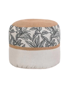 ΔΙΑΚΟΣΜΗΤΙΚΟ ΣΚΑΜΠΟ Fylliana Opulent ΜΠΕΖ-ΜΑΥΡΟ ΧΡΩΜΑ 35x30εκ