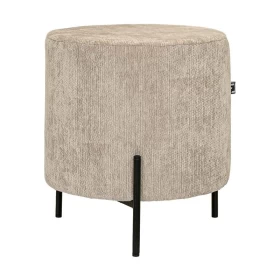 ΣΤΡΟΓΓΥΛΟ ΣΚΑΜΠΟ Fylliana New Lux ΜΠΕΖ ΧΡΩΜΑ 33x33x38εκ