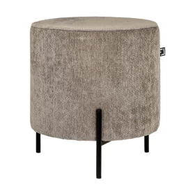 ΣΤΡΟΓΓΥΛΟ ΣΚΑΜΠΟ Fylliana New Lux ΚΑΦΕ ΧΡΩΜΑ 33x33x38εκ