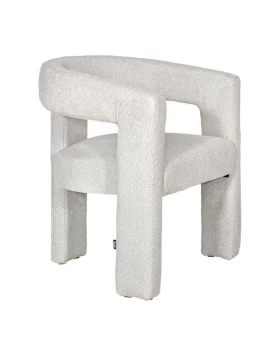 ΚΑΡΕΚΛΑ ΤΡΑΠΕΖΑΡΙΑΣ Fylliana FL6493 OFF-WHITE ΧΡΩΜΑ ΥΦΑΣΜΑΤΟΣ 64x56x75εκ