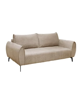 ΤΡΙΘΕΣΙΟΣ ΚΑΝΑΠΕΣ Fylliana Velton ΚΡΕΜ ΧΡΩΜΑ 222x95x92εκ