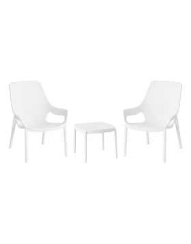 ΣΕΤ 2 ΚΑΡΕΚΛΕΣ ΚΗΠΟΥ ΚΑΙ ΤΡΑΠΕΖΑΚΙ Fylliana Selavia ΜΕ UV ΠΡΟΣΤΑΣΙΑ ΛΕΥΚΟ ΧΡΩΜΑ