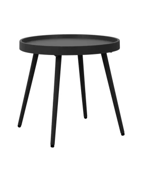 ΤΡΑΠΕΖΑΚΙ ΚΗΠΟΥ Fylliana Solin ΑΠΟ ΠΟΛΥΠΡΟΠΥΛΕΝΙΟ (PP) ΜΑΥΡΟ ΧΡΩΜΑ 49x49x46εκ