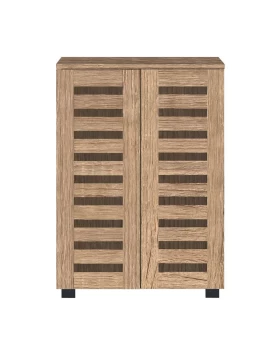 ΠΑΠΟΥΤΣΟΘΗΚΗ Fylliana Vento ΜΕ 4 ΡΑΦΙΑ ΧΡΩΜΑ GREY OAK 60x33x87εκ