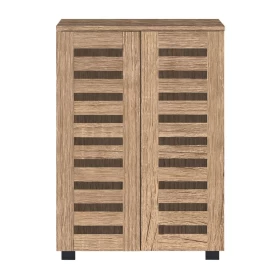 ΠΑΠΟΥΤΣΟΘΗΚΗ Fylliana Vento ΜΕ 4 ΡΑΦΙΑ ΧΡΩΜΑ GREY OAK 60x33x87εκ