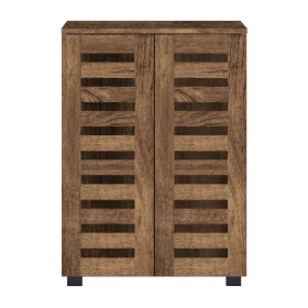 ΠΑΠΟΥΤΣΟΘΗΚΗ Fylliana Vento ΜΕ 4 ΡΑΦΙΑ ΧΡΩΜΑ BROWN OAK 60x33x87εκ