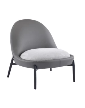 ΠΟΛΥΘΡΟΝΑ Fylliana FL829 ΓΚΡΙ ΥΦΑΣΜΑ ΜΕ ΜΕΤΑΛΛΙΚΑ ΠΟΔΙΑ 74x84x80εκ