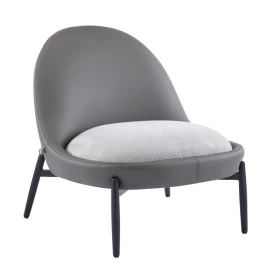 ΠΟΛΥΘΡΟΝΑ Fylliana FL829 ΓΚΡΙ ΥΦΑΣΜΑ ΜΕ ΜΕΤΑΛΛΙΚΑ ΠΟΔΙΑ 74x84x80εκ