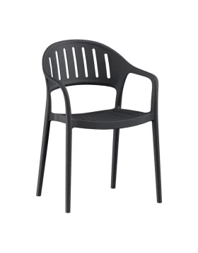 ΚΑΡΕΚΛΑ ΚΗΠΟΥ Fylliana Calmara ΑΠΟ ΠΟΛΥΠΡΟΠΥΛΕΝΙΟ (PP) ΜΑΥΡΟ ΧΡΩΜΑ 57x52x81εκ