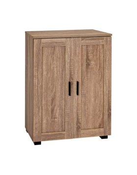 ΠΑΠΟΥΤΣΟΘΗΚΗ Fylliana Cubo ΜΕ 4 ΡΑΦΙΑ ΧΡΩΜΑ GREY OAK 60x33x84εκ