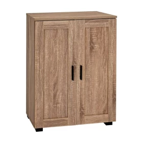ΠΑΠΟΥΤΣΟΘΗΚΗ Fylliana Cubo ΜΕ 4 ΡΑΦΙΑ ΧΡΩΜΑ GREY OAK 60x33x84εκ