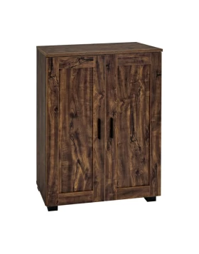 ΠΑΠΟΥΤΣΟΘΗΚΗ Fylliana Cubo ΜΕ 4 ΡΑΦΙΑ ΧΡΩΜΑ BROWN OAK 60x33x84εκ