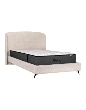 ΔΙΠΛΟ ΚΡΕΒΑΤΙ Fylliana Bavaria ΜΠΕΖ ΧΡΩΜΑ 203x215x126εκ (160x200)