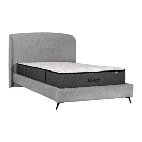 ΔΙΠΛΟ ΚΡΕΒΑΤΙ Fylliana Bavaria ΑΝΘΡΑΚΙ ΧΡΩΜΑ 203x215x126εκ (160x200)