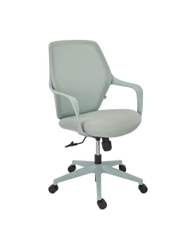 ΚΑΡΕΚΛΑ ΓΡΑΦΕΙΟΥ Fylliana FL921 ΠΡΑΣΙΝΟ ΥΦΑΣΜΑ ΠΡΑΣΙΝΟ ΣΚΕΛΕΤΟ 63x57x92-102εκ