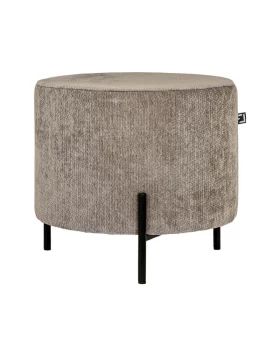 ΣΤΡΟΓΓΥΛΟ ΣΚΑΜΠΟ Fylliana New Lux ΚΑΦΕ ΧΡΩΜΑ 46x46x43εκ